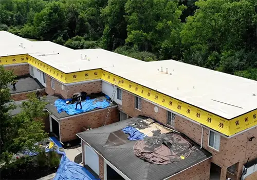 Commercial roofing project in Southfield Michigan